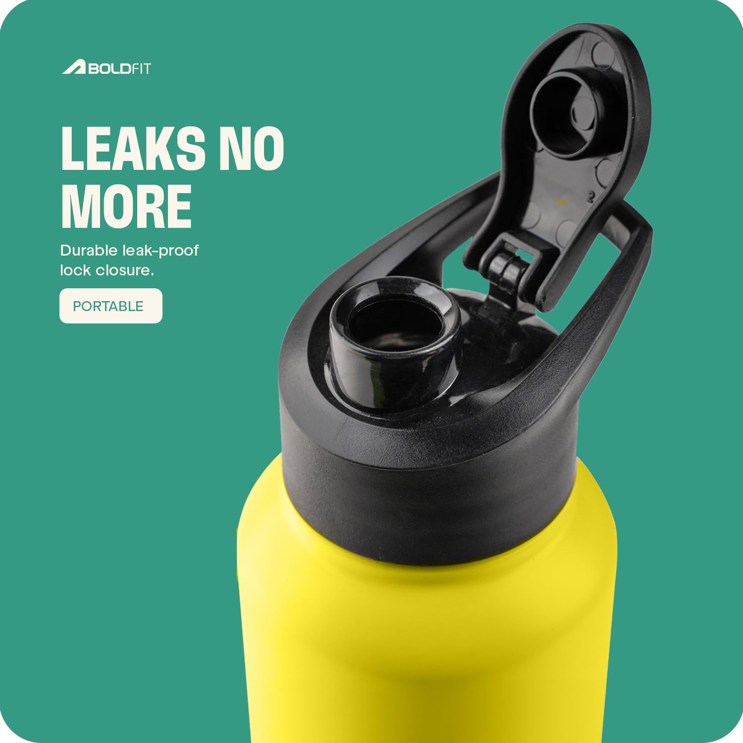 Boldfit Chennai Super Kings (Csk) Official Merchandise Water Bottles Stainless Steel Water Bottle 1 Litre Bottles For Home, Gym 1 Litre Water Bottle Leakproof, Rust Free Steel Bottle -1000 Ml Yellow