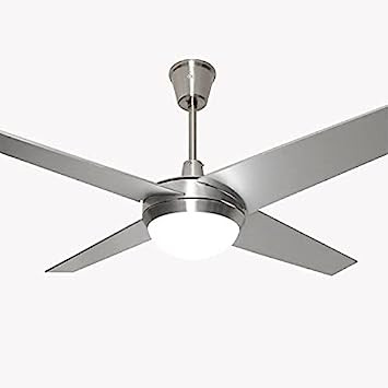 Fanzart Metallica- industrial ceiling fan; Matte silver