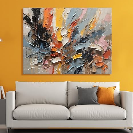 PAPER PLANE DESIGN Abstract Paintings Canvas Wall Art Large Size For Living Room Decor. Large Artwork For wall. Modern Art. (36 x 48 Inch, A)