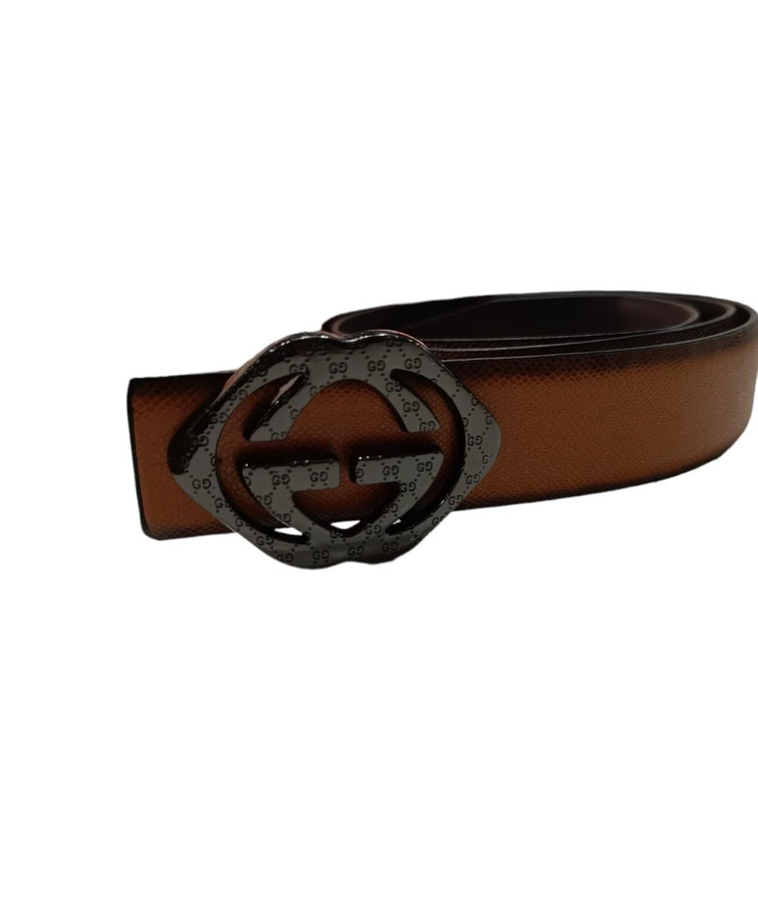 Men Black Genuine Leather Belt