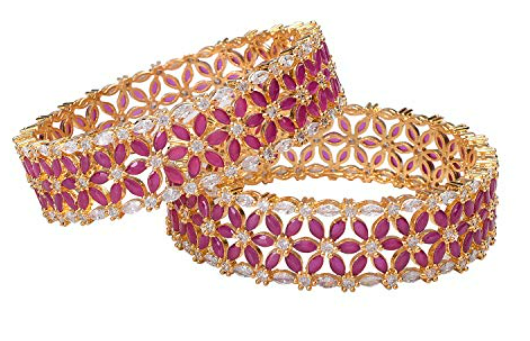 Beautiful and uniquely  Rose gold plated bangle 4pis