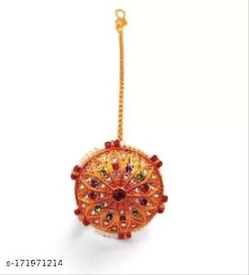 Traditional Rajasthani Borla Maang Tikka