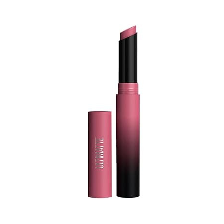 Maybelline New York Lipstick, Matte Finish, Bold Colour, Enriched With Jojoba Oil, Color Sensational Ultimattes, 599 More Mauve, 1.7 g Visit the Maybelline Store