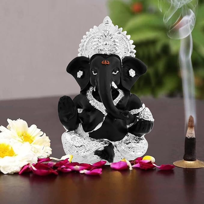 INTERNATIONAL GIFT Multicolour Ganesh Resign (Black)