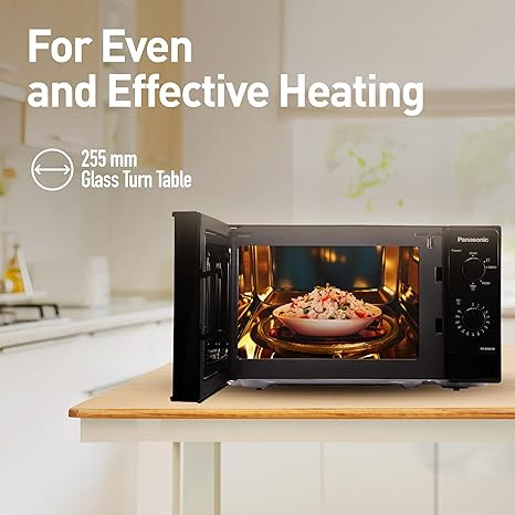 Panasonic 20 L Solo Microwave Oven (NN-SM25JBFDG,Black, Auto Cook Recipes, Epoxy Gray Cavity Coating)