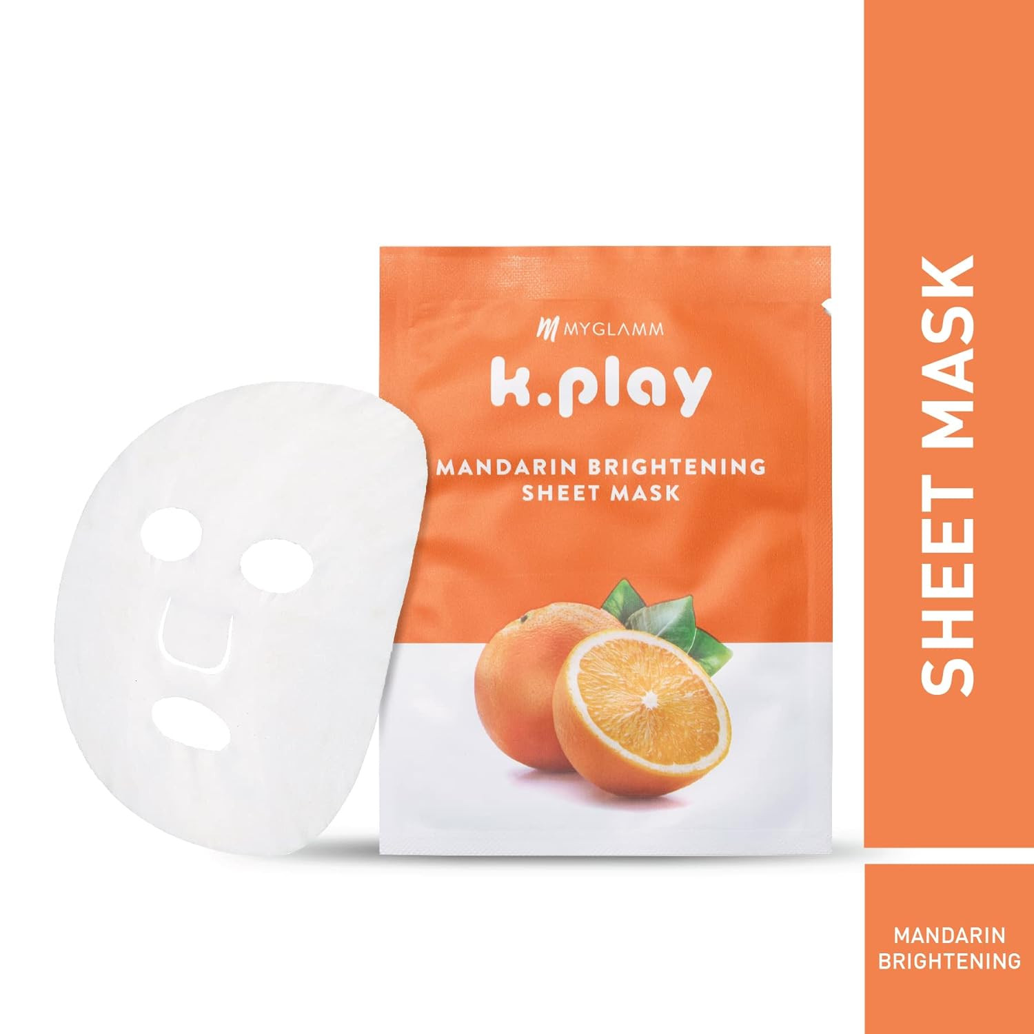 K.PLAY – MANDARIN BRIGHTENING SHEET MASK (PACK OF 1)