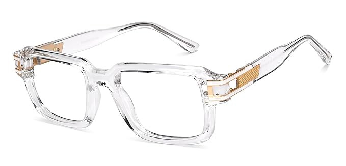 Lenskart Studio Hip Hop Ft. Divine | Full Rim Rectangular Zero Power Bluecut & Antiglare Computer Eyeglasses For Eye Protection And Strain | Men & Women | Large | LK E000044