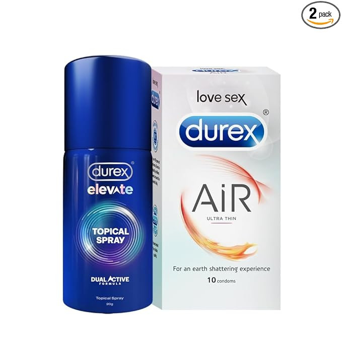 Durex Air Condoms 10s And Durex Spray Combo