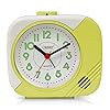 Ajanta Orpat Time Piece Beep Alarm Analog Clock (Small_140X114X74 Mm, White,Plastic)