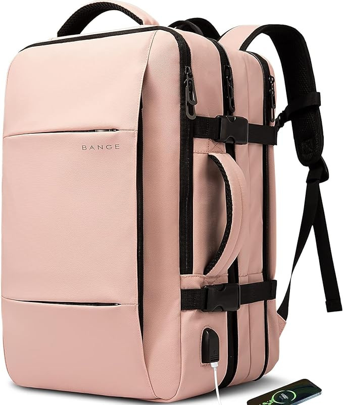 Red Lemon Titan Ultrafit Plus Bange Series 15.6-Inch Laptop Backpack for Men and Women 45L Outdoor and Camping 3In1 Office Bags,Travelling,Backpack (with Bottle Holder), Pink