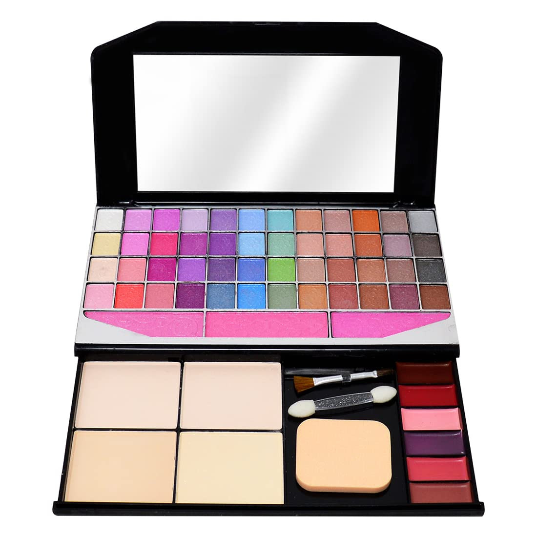 T.Y.A Good Choice India Fashion Makeup Kit For Women | 48 Eye Shadow, 3 Blusher, 4 Compact, 6 Lip Color, 1 Mirror,1 Puff | Easy-to-Blend, Long Lasting