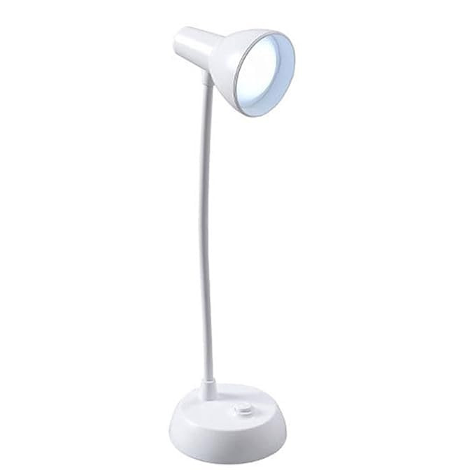 Balisayo-,Mini Stand Light, Flexible Gooseneck Lamp, Reading Lamp/Study Lamp/Work Lamp etc (Colour-White).