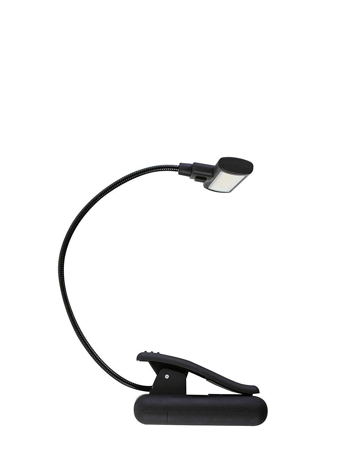 VEEMIZO Battery Operated Flexible Easy Clip On Adjustable Portable Eye Care Led Book Light for Reading Books for Students Kids at Home Bedroom, Table Clip Lamp for Study Brightness White Color