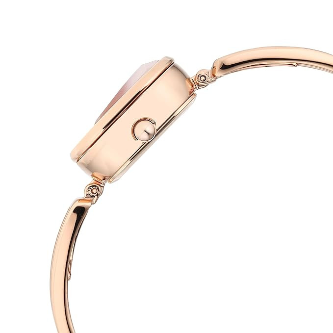 Titan Raga New You Quartz Analog Mother of Pearl Dial with Rose Quartz dial Cover Gold Stainless Steel Watch for Women-95192WM01