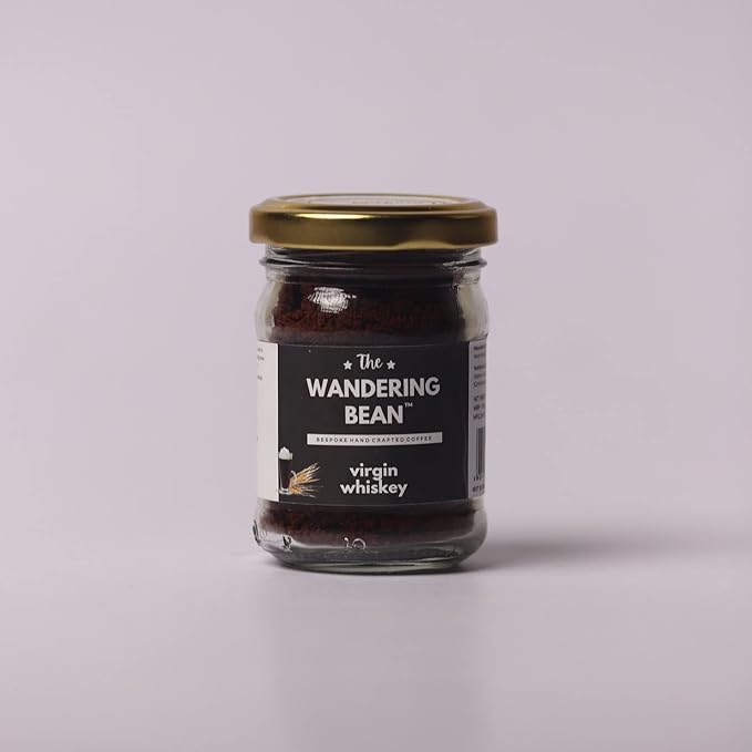 The Wandering Bean Instant Coffee Powder with Virgin Wiskeeyy 40g (Pack of 1)