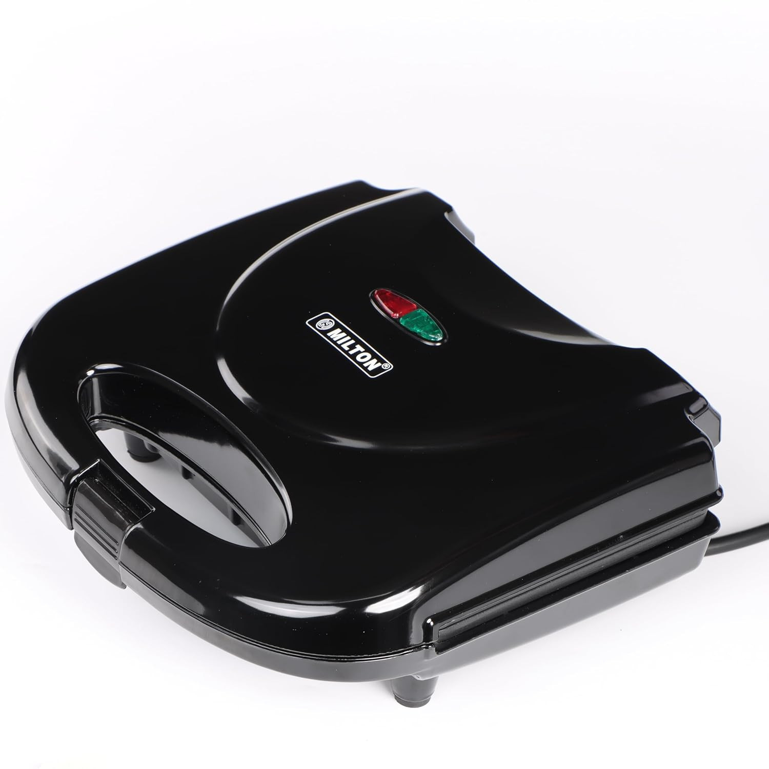 MILTON Express 800 Watt Grill Sandwich Maker | Electric Toaster Griller Sandwich Maker | Non Stick Coating Grill Plates | Power Indicators | 1 Year Warranty | Black