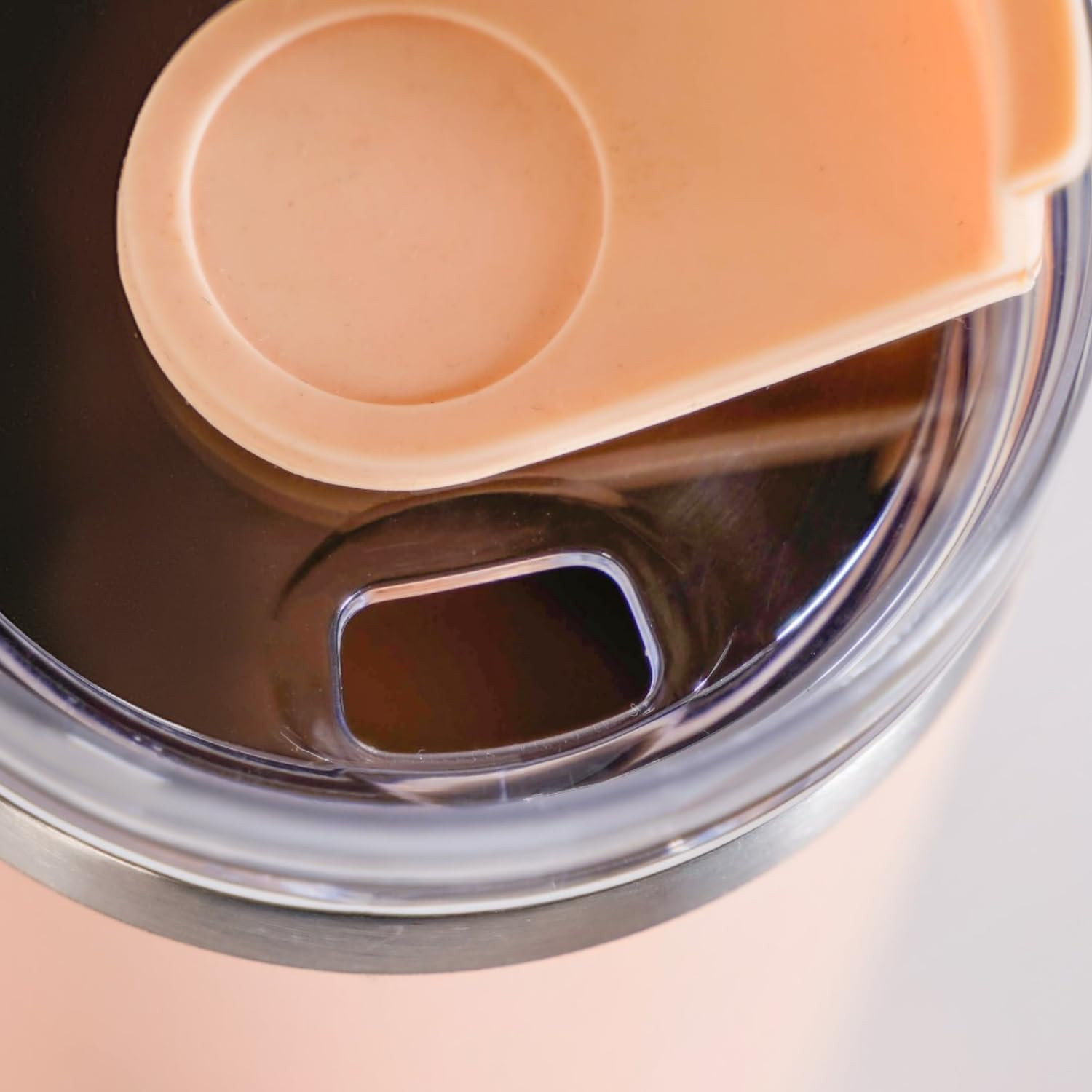 Nestasia 850ml Tumbler with Straw and Cleaner | Stainless Steel Insulated Water Bottle, Double Wall Vacuum, Leakproof | Keeps Drinks Hot or Cold for Office, Home, Gym, Travel (Peach)