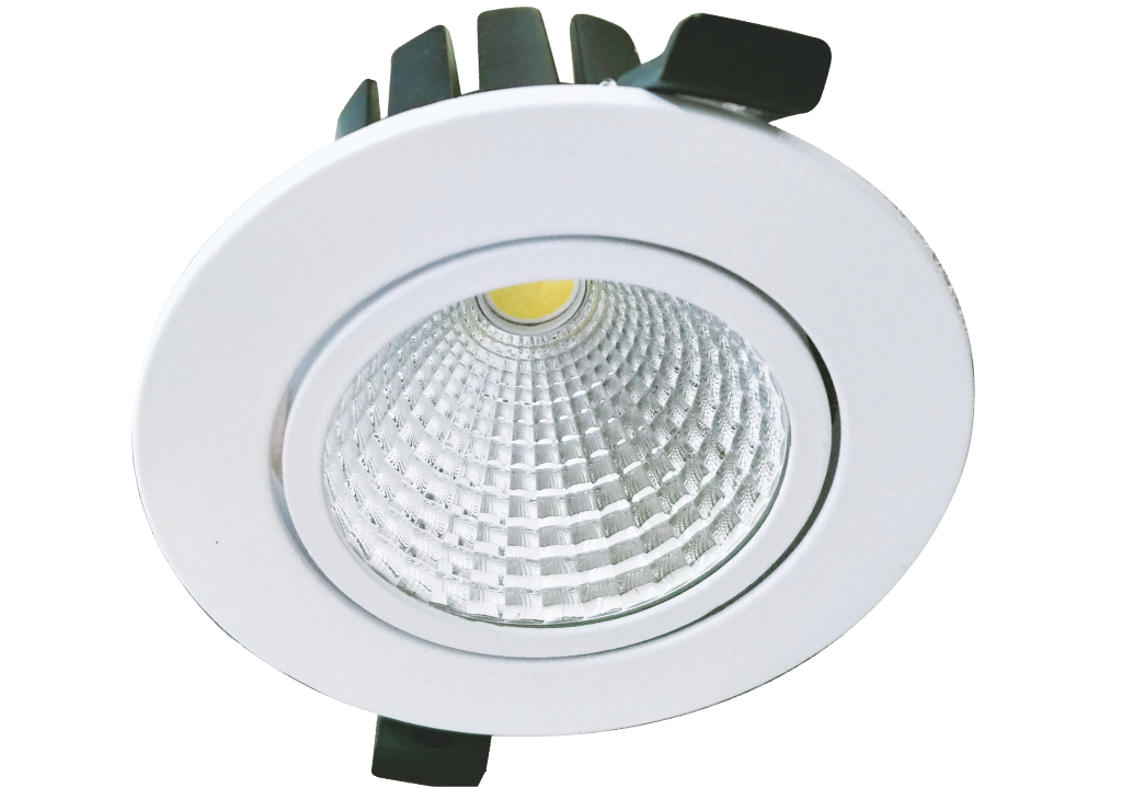 Havells Led Crysta COB Swivel Spotlight 6W 3000K, White, Medium