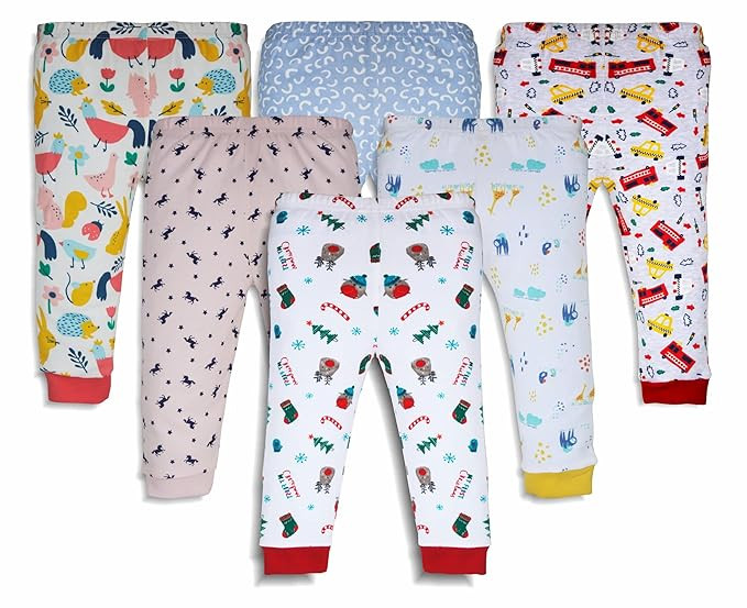 minicult Cotton Pajama Set for Boys and Girls with All Over Print (Multicolor 5)(Pack of 6)