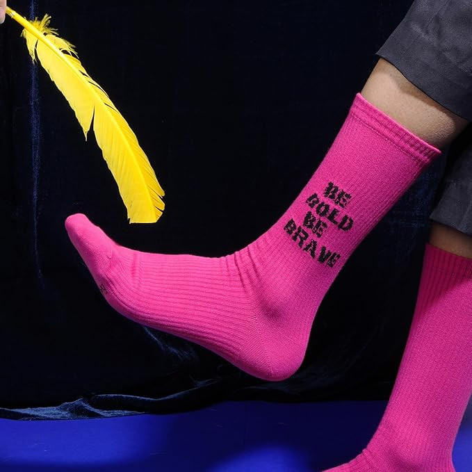 BALENZIA Cotton Blend Men's Playboy Crew Length Socks|Official Playboy Merchandise