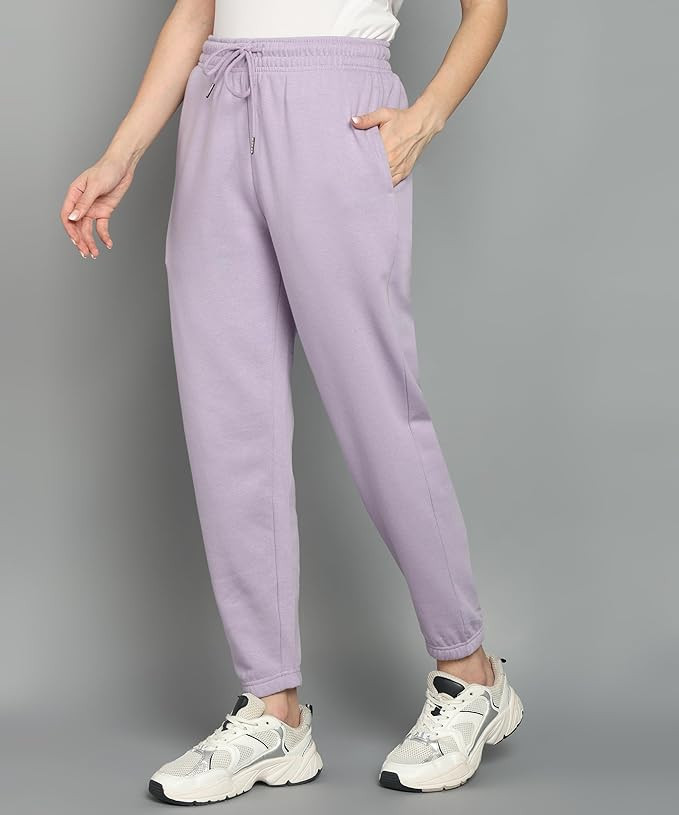 Alan Jones Clothing Women Fleece Jogger Regular Pants Winterwear