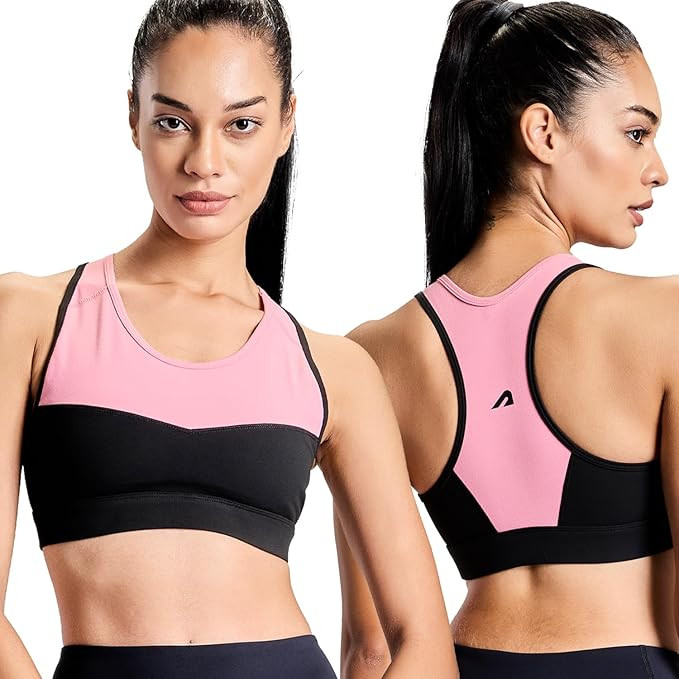 Boldfit Sports Bras for Women Removable Padded Sports Bra for Women Gym Sports Bra for Girls Workout Full Coverage Padded Sports Bra for Gym Yoga Running Scoop Neck Elastic Bottom Band Support