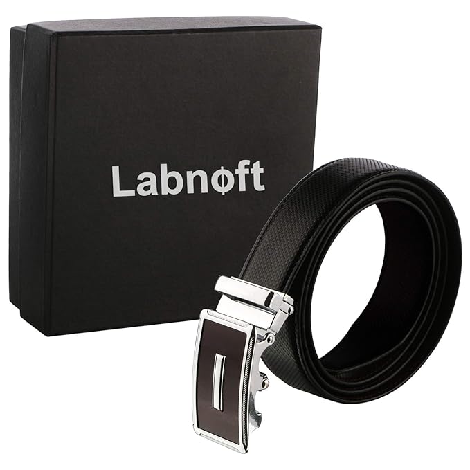 Labnoft Men's Auto Lock PU Leather Belt