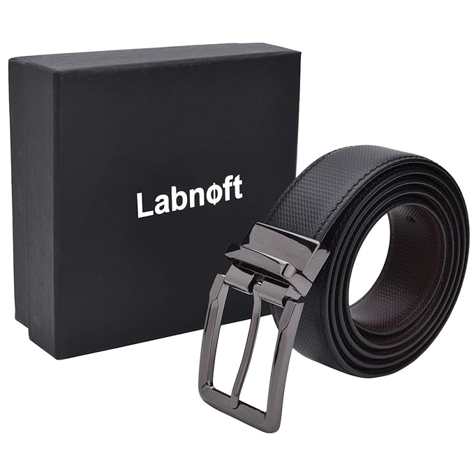 Labnoft Men's Reversible PU Leather Belt