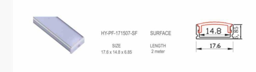 Flat Aluminium LED Profile