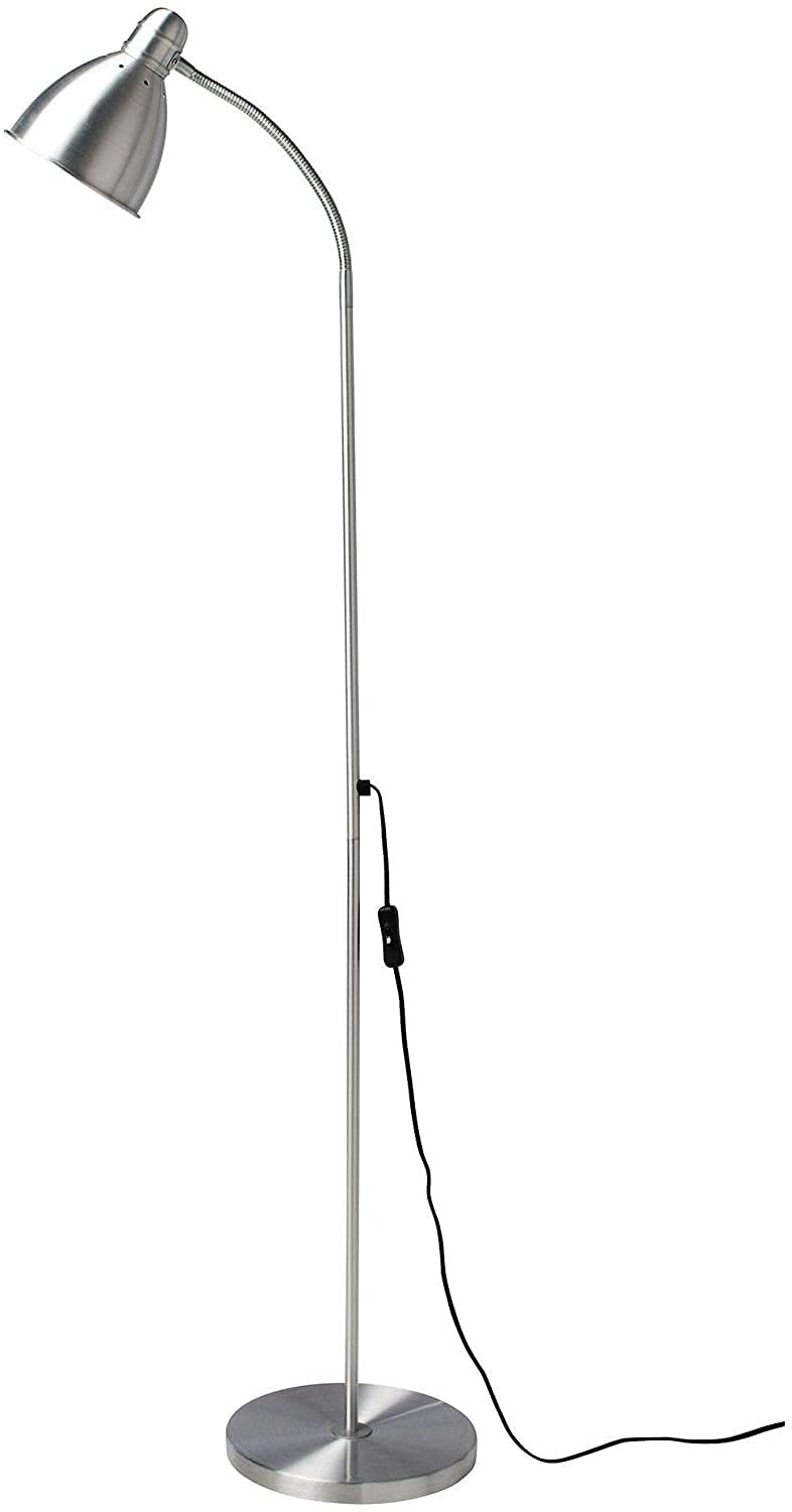 IKEA Digital Shoppy Lersta Floor/Reading LED Lamp (Aluminum, Silver, Pack Of 1)