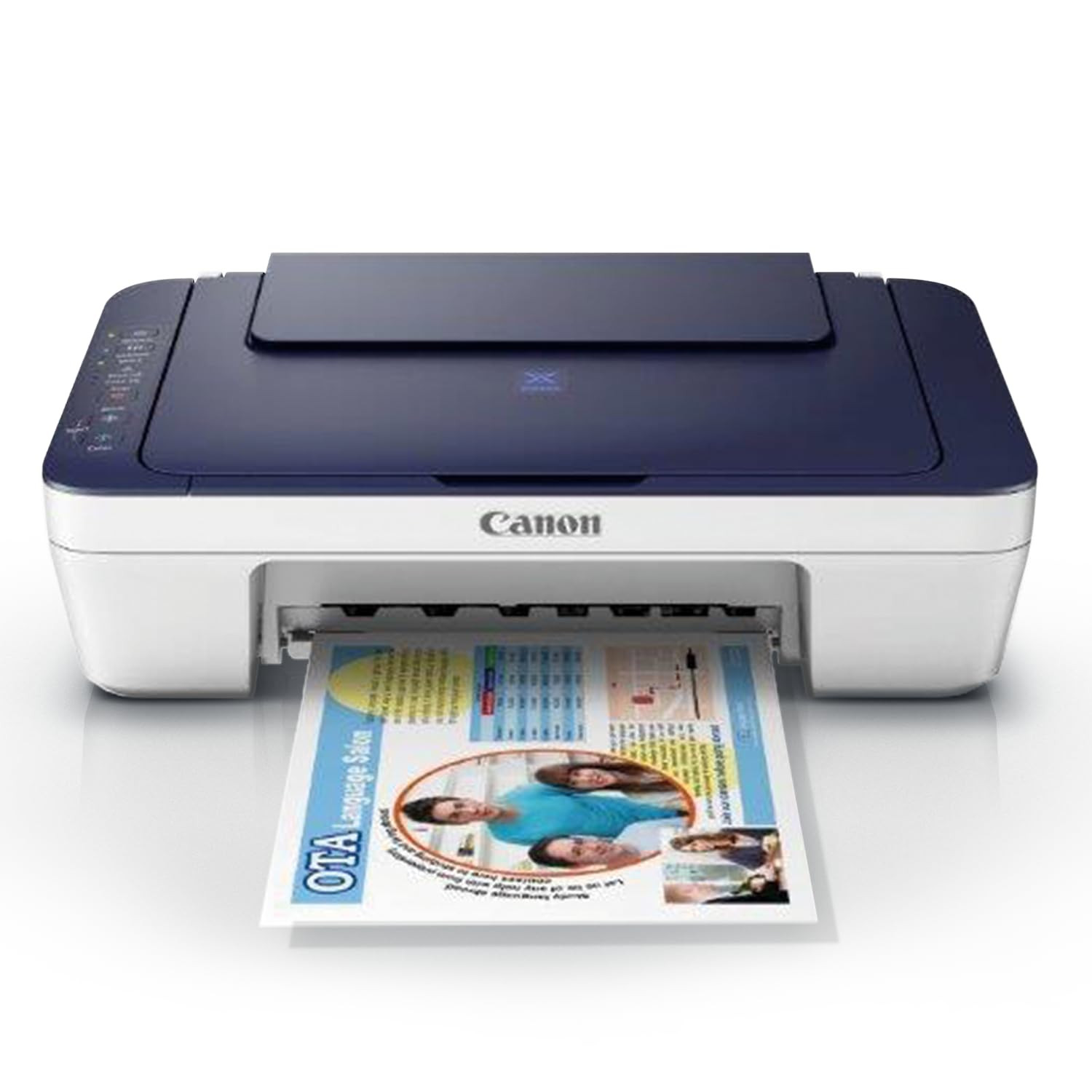 Canon Pixma E477 All-in-One Wireless Ink Efficient Colour Printer (White/Blue)