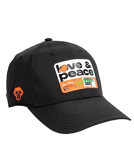 URBAN MONKEY Love & Peace Baseball Cap for Men & Women | Comfort and Style Sports Cap, Designed & Seeking The Perfect Fashion | One Size Fits Most
