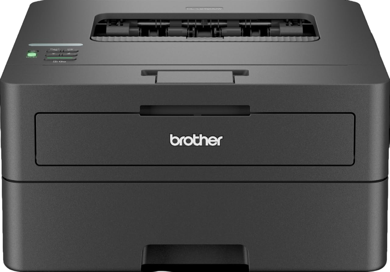 Brother HL-L2460DW (New Launch) Auto Duplex Laser Printer, 34 PPM Print Speed, LCD Display, 128 MB Memory, (WiFi WiFi Direct LAN USB), 250 Sheet Paper Tray, 3000 Pages Inbox Toner, Free Installation