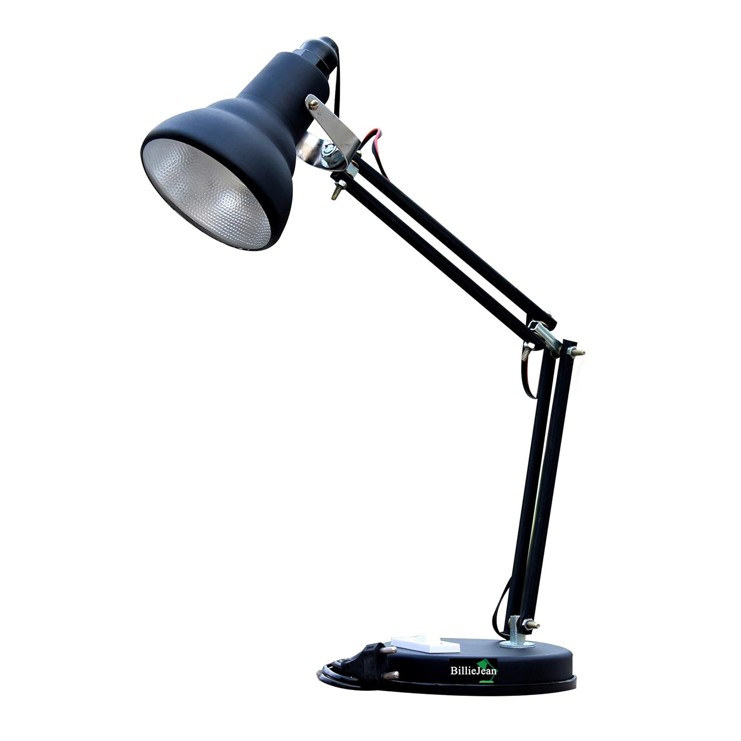 BillieJean Pixar Studying & Reading LED Table Lamp, Matte Black, Pack Of 1(Metal)
