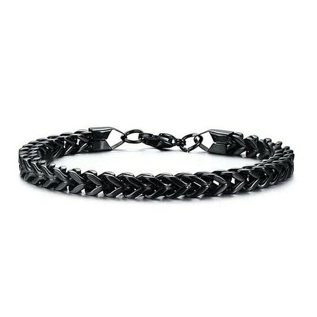 Fashion Frill Stylish Silver Bracelet For Boys Criss Cross Stainless Steel Silver Bracelet For Men Boys Love Gifts Mens Accessories Bracelets