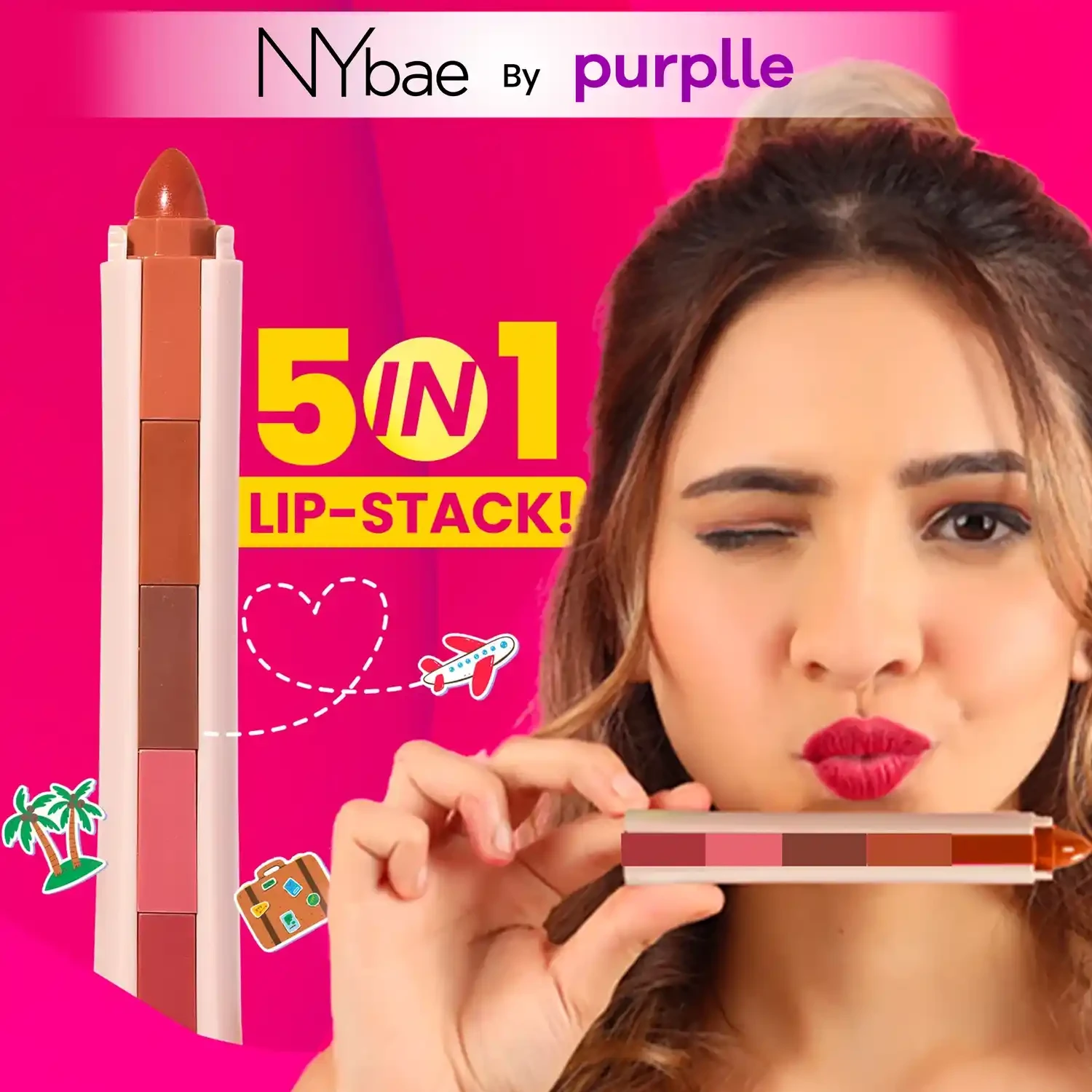 NYbae – 5 IN 1 LIPSTICK (NUDE MOODS)