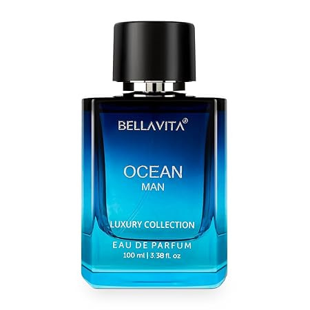 Bella Vita Luxury Men Ocean Aquatic Eau De Parfum With Marine, Orchid & Musk|Long Lasting Fresh Citrusy & Woody Edp Fragrance Scent Liquid Perfume,100 Ml