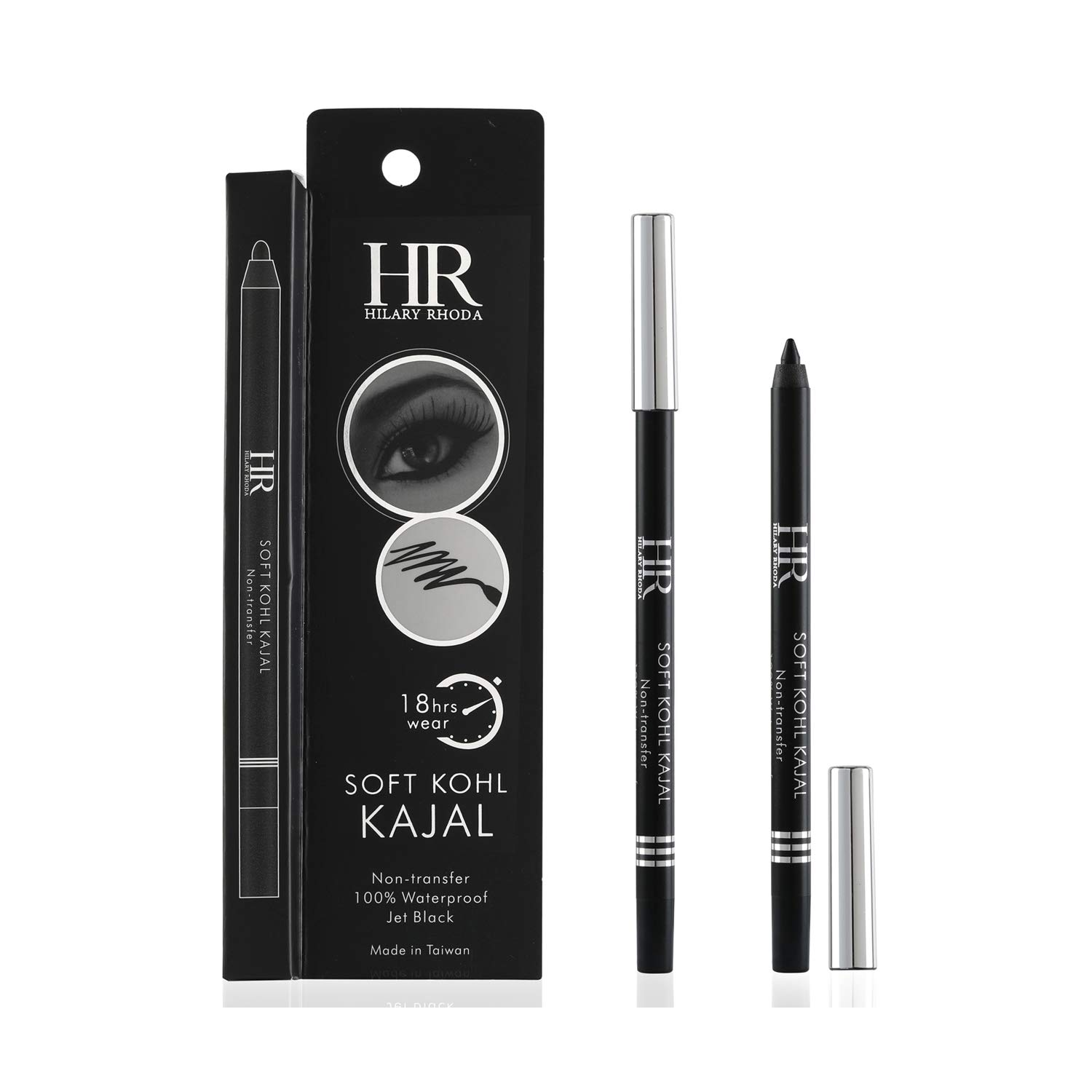 Hilary Rhoda Soft Kohl Kajal Non Transfer H01 (Jet Black)