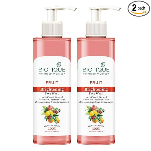 Biotique Fruit Brightening Face Wash 200ml*2