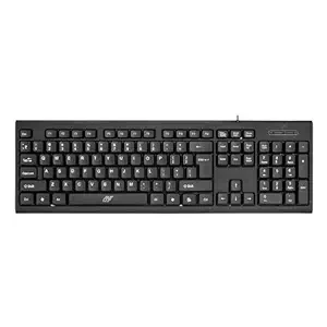 Ant Value FKBRI01 Ultra-Slim Compact USB Wired Keyboard for Mac and PC,Windows 10/8 / 7 / Vista/XP, Spill-Resistant Silent Keyboard – Membrane Water-Resistant Coating 10 Million Keystrokes (Black)