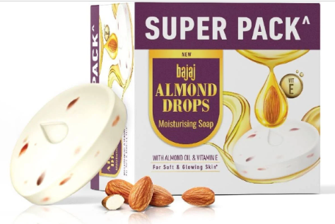 BAJAJ - ALMOND DROPS NOURISHING SOAP (3X125 GMS)