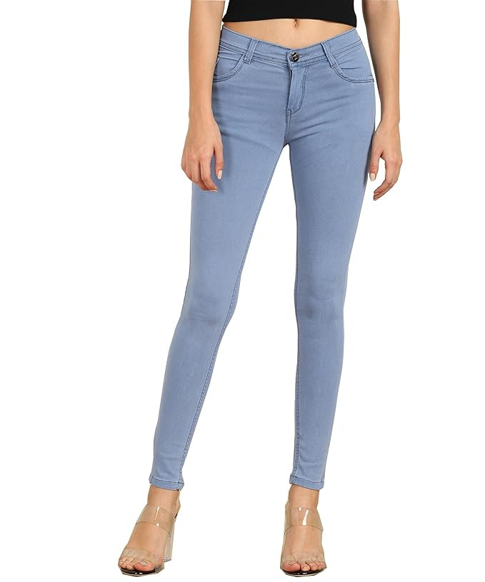 Nifty Women's Cotton Blend Stretchable Mid Rise Jeans