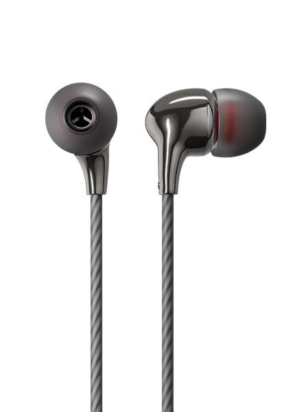 KDM M8 Wired in-Ear Earphone with Mic Transparent Black Sound Comfortable Fit Durable Design