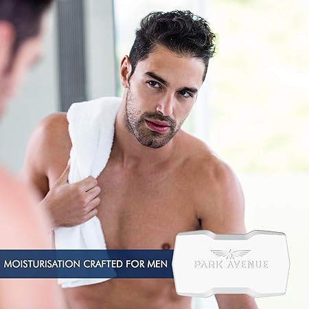 Park Avenue Premium Men’s Soaps for Bath – Pure Luxury | 125g (Pack of 4) | Enriched with Shea Butter & Coconut Oil | Grade 1 Soap | For All Skin Types