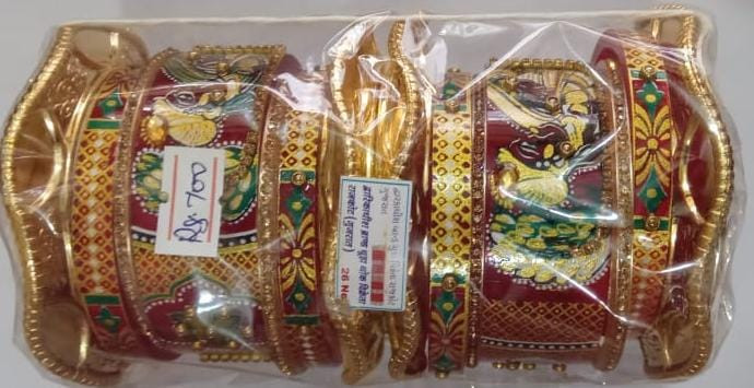 Toys World Bridal Jewellery Bangles Set Gold Plated